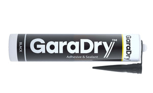 Garadry Klebstoff- und Abdichtungsmittel auf weißen Hintergrund.